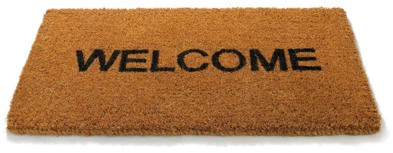 welcome mat - making a great first impression